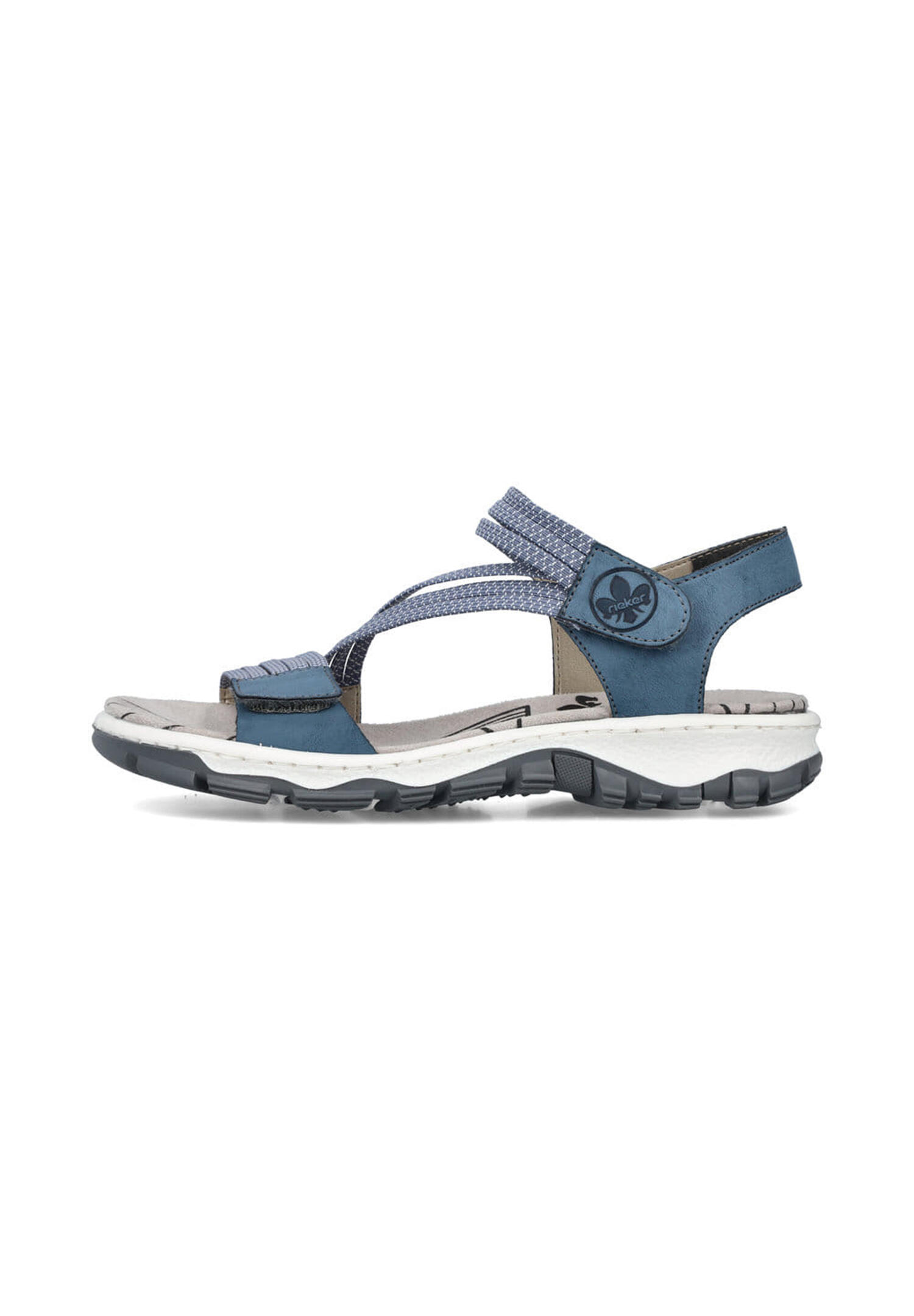 Rieker Damen Trekkingsandalen Sandalen 68871-14 Frauen Schuhe Sandale Blue 3/5