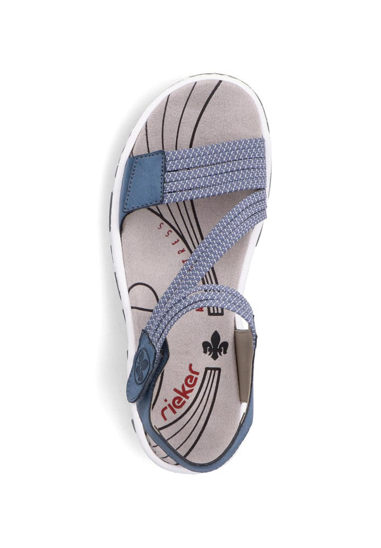 Rieker Damen Trekkingsandalen Sandalen 68871-14 Frauen Schuhe Sandale Blue 2/5