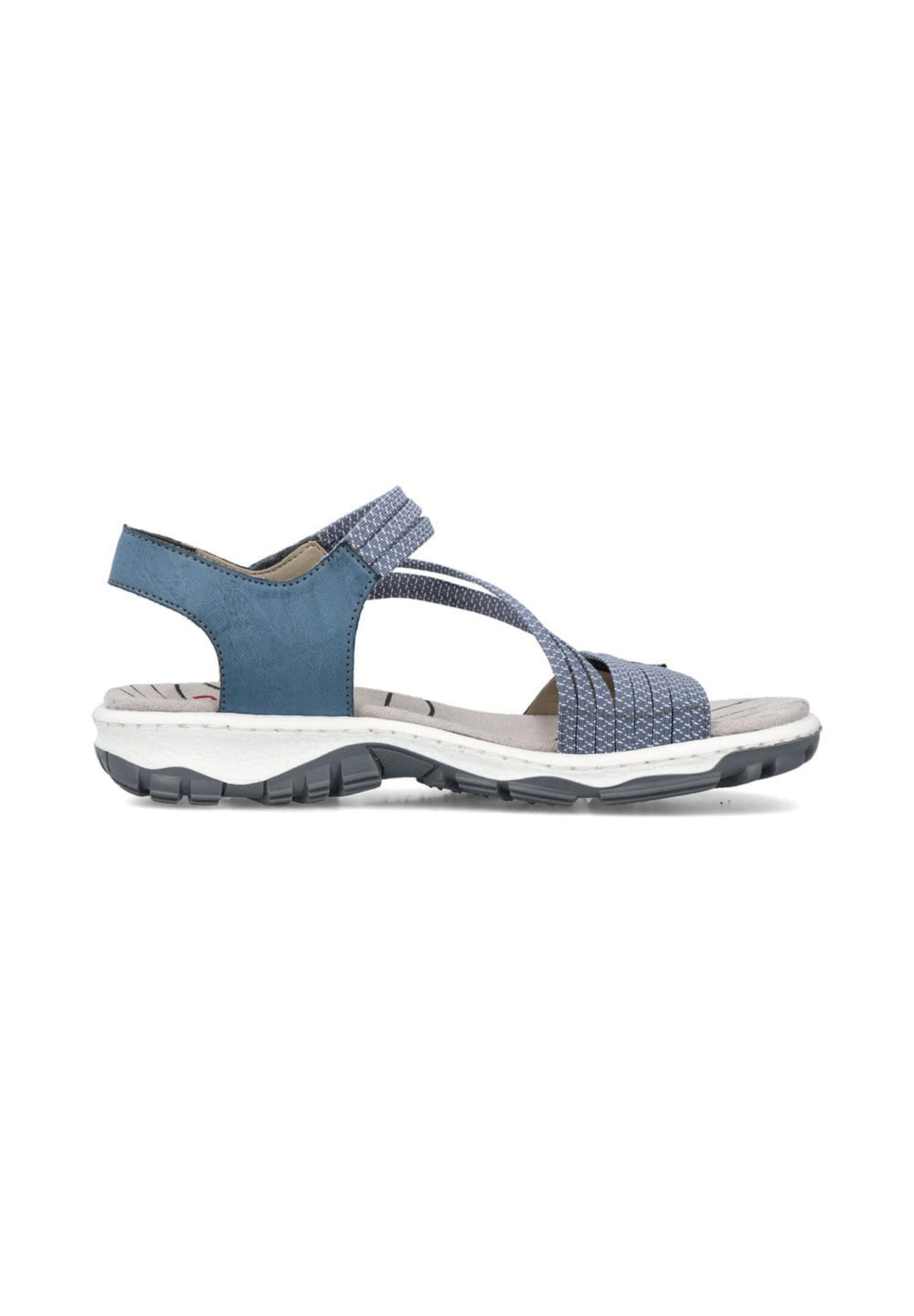 Rieker Damen Trekkingsandalen Sandalen 68871-14 Frauen Schuhe Sandale Blue 5/5
