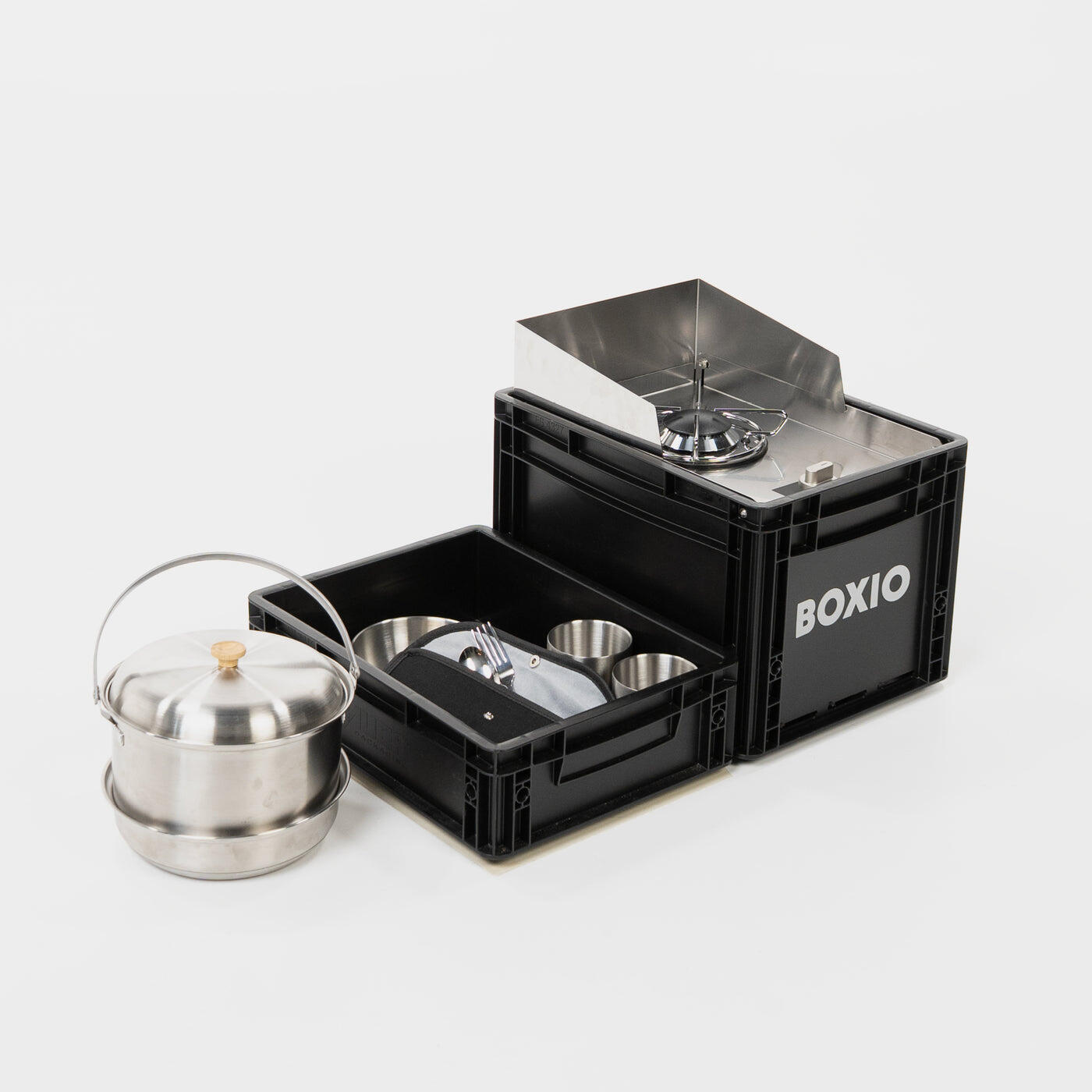 BOXIO COOK Max+, Campingkocher mit Topfset 2/7
