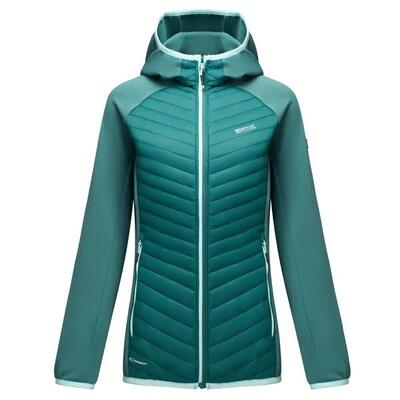 Dames andreson stretch water-repellent hybrid quilted jas