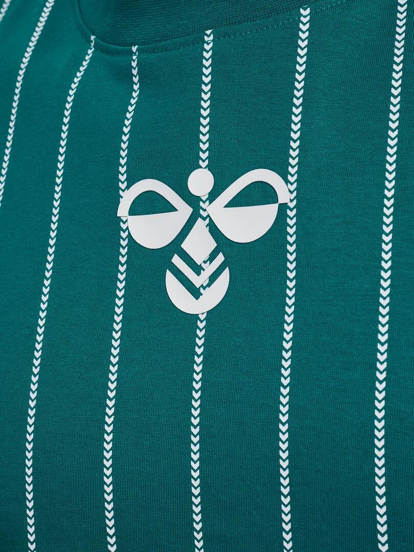 HUMMEL koszulka bawełniana męska Chevron Pinstripe 4/4