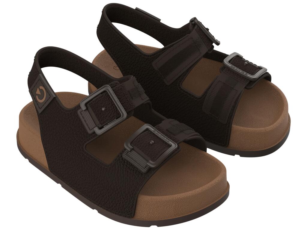 Milão Baby Sandalen Kinderen leren sandalen Brown 1/4