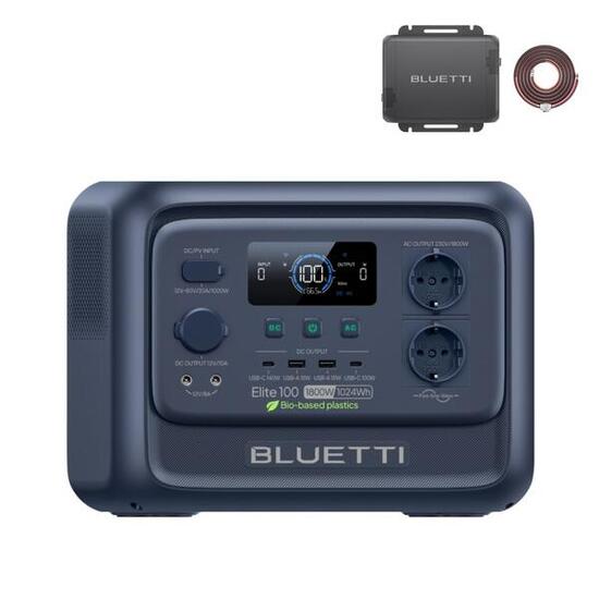 Elite 100 V2 powerstation&lader 1,1024Wh,2H volledige lading auto voor kamperen
