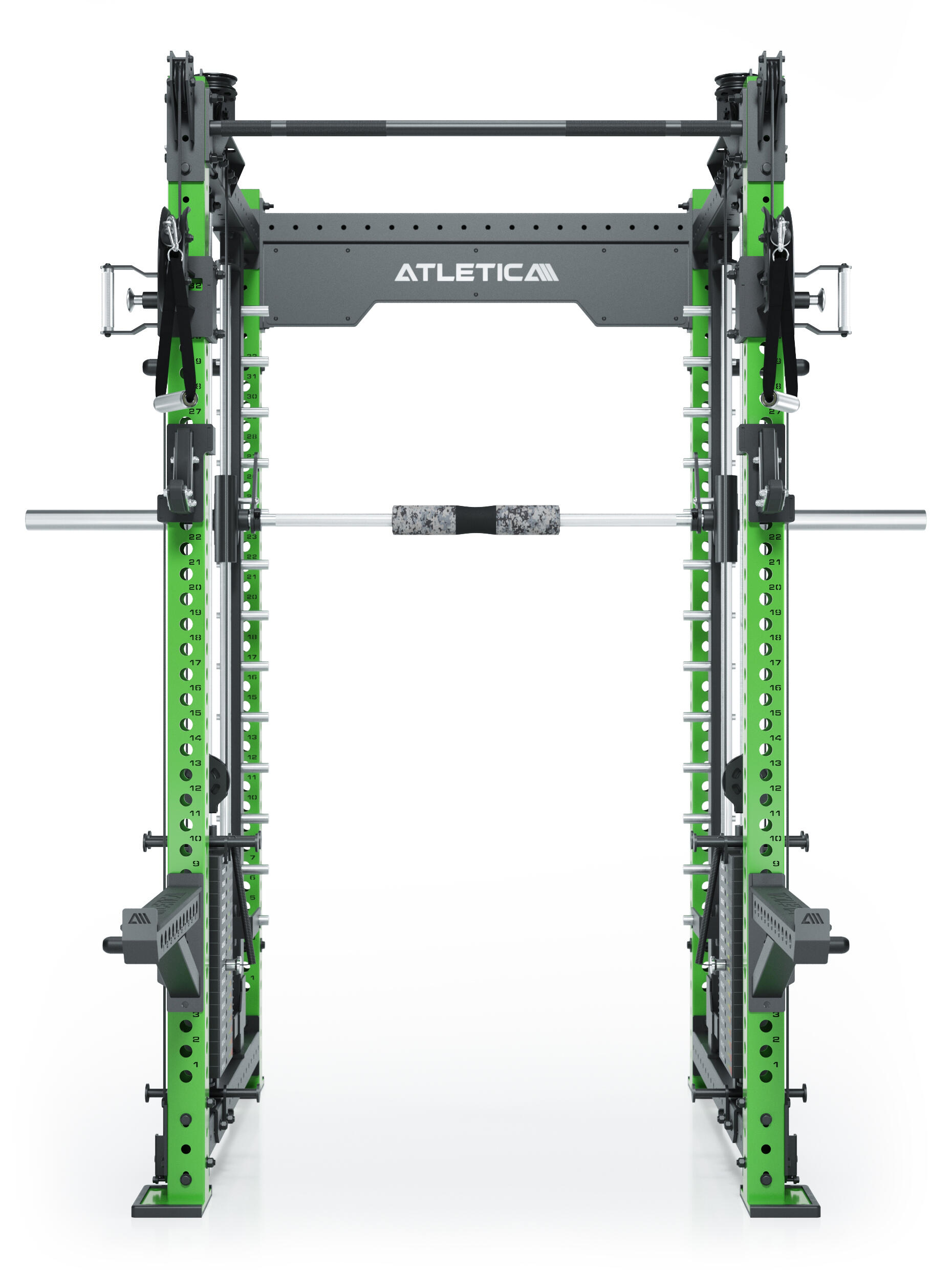 R8 Bradley Combat | 180kg Weight Stack | Electric Green | Power Rack 2/7