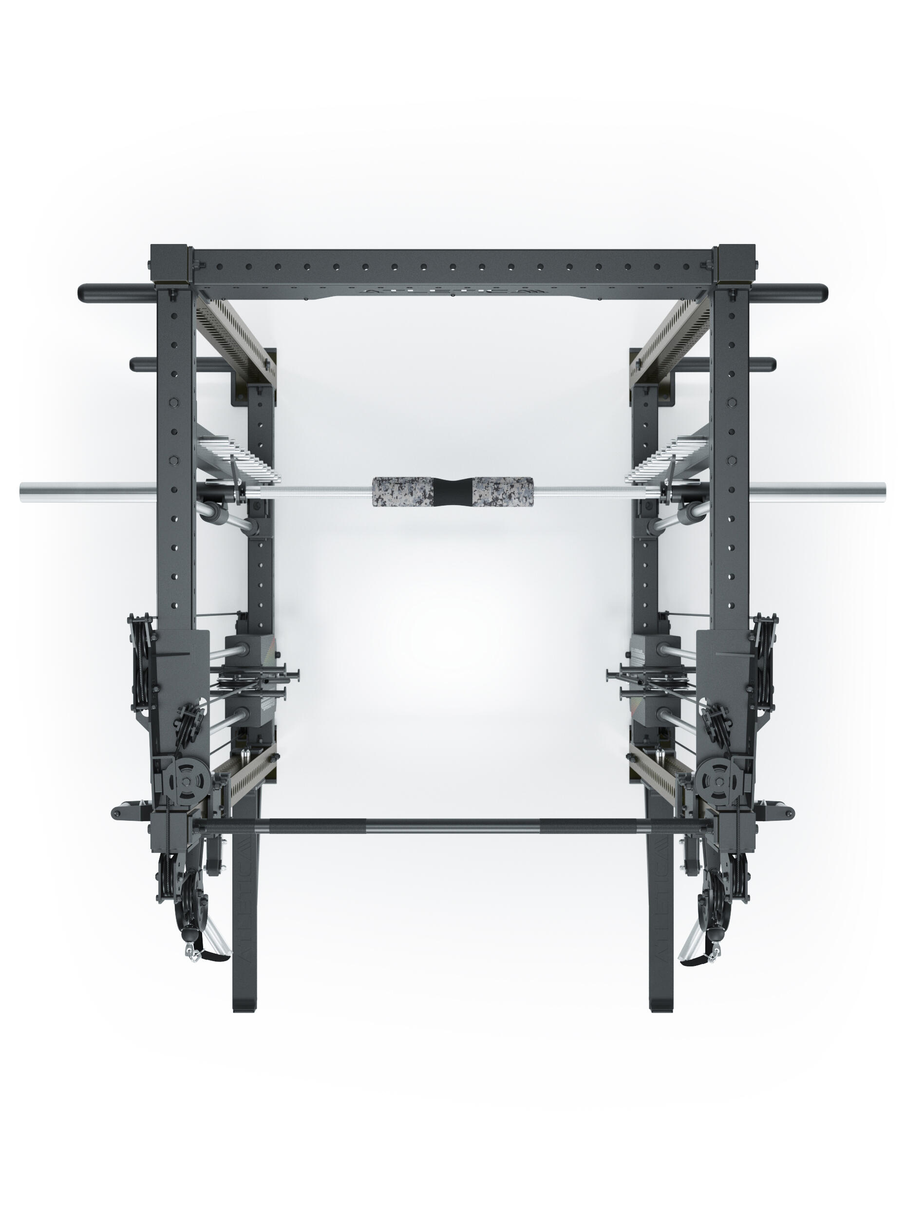 R8 Bradley Combat | 180kg Weight Stack | Military Green | Power Rack 4/7