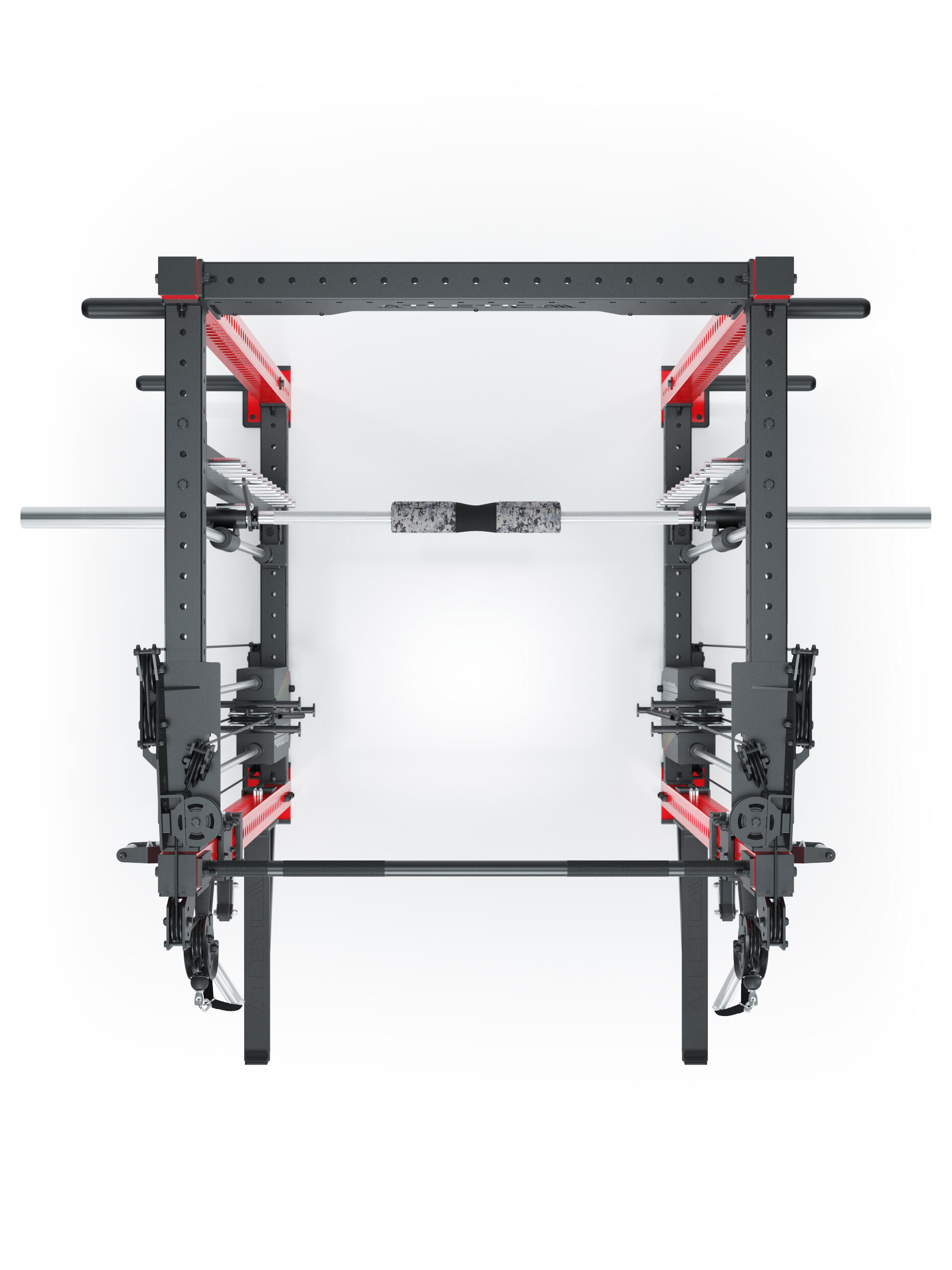 R8 Bradley Combat | 180kg Weight Stack | Sportscar Red | Power Rack 4/7