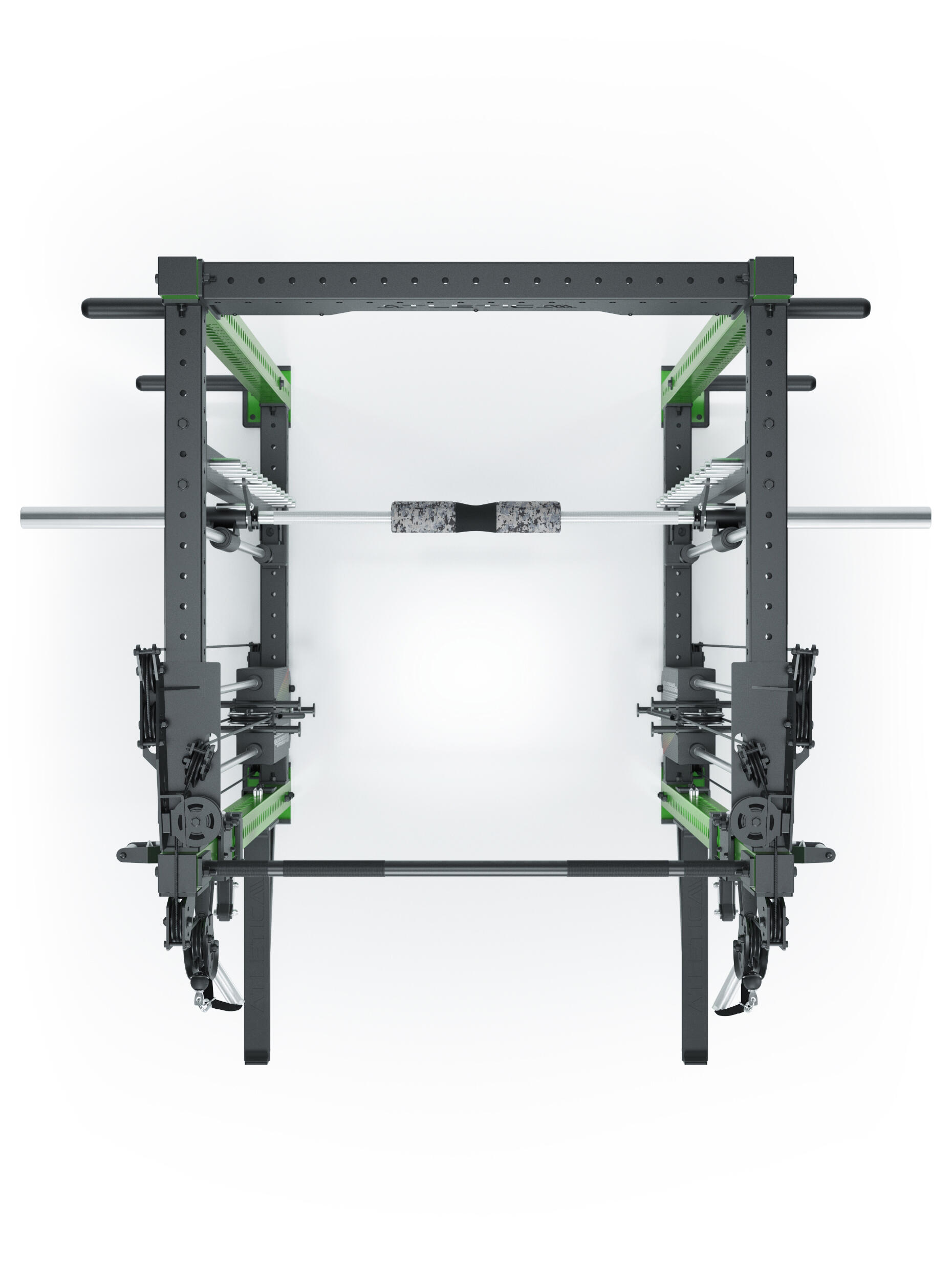 R8 Bradley Combat | 180kg Weight Stack | Electric Green | Power Rack 4/7