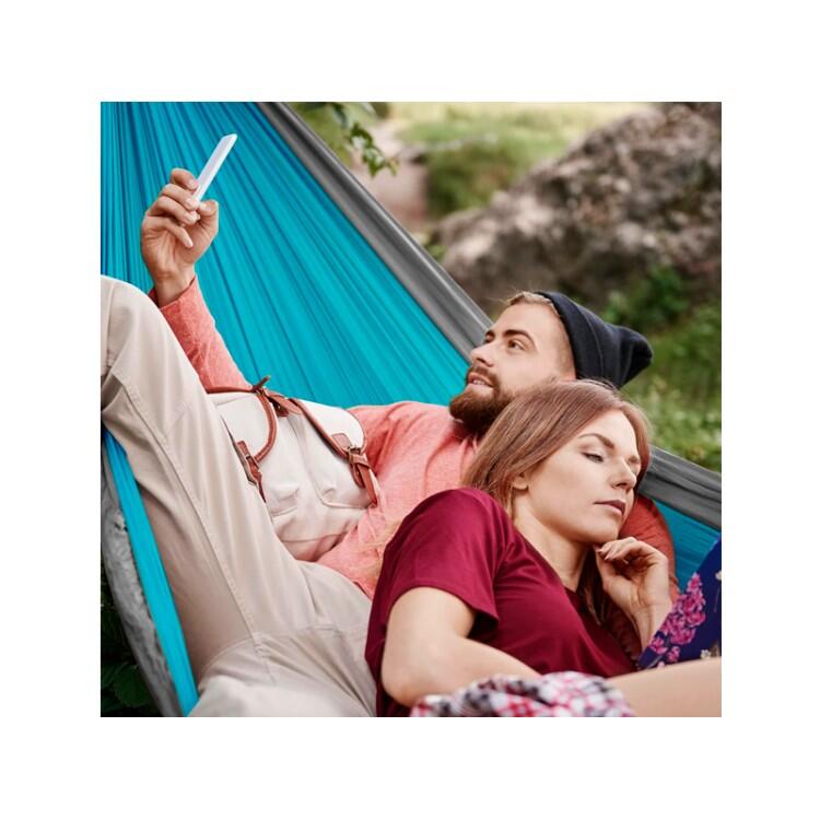 Tropical Hamac - Outdoor Flex XL Hangmat - Blauw en Grijs - 300x200cm 3/5