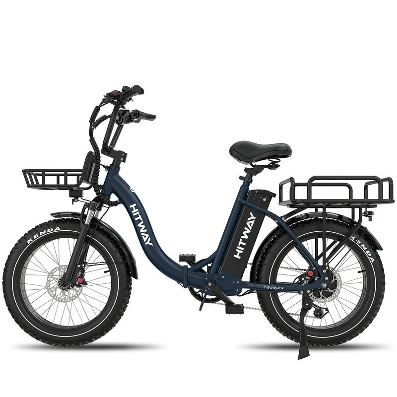 Bicicletă electrică cargo pliabilă 20x4.0 Fat Bike, baterie 1296Wh