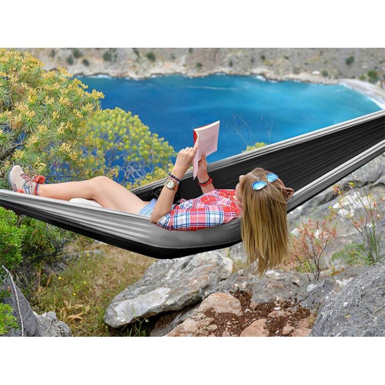 Tropical Hamac - Amaca Outdoor Flex XL Nero e Grigio 300x200cm 3/5
