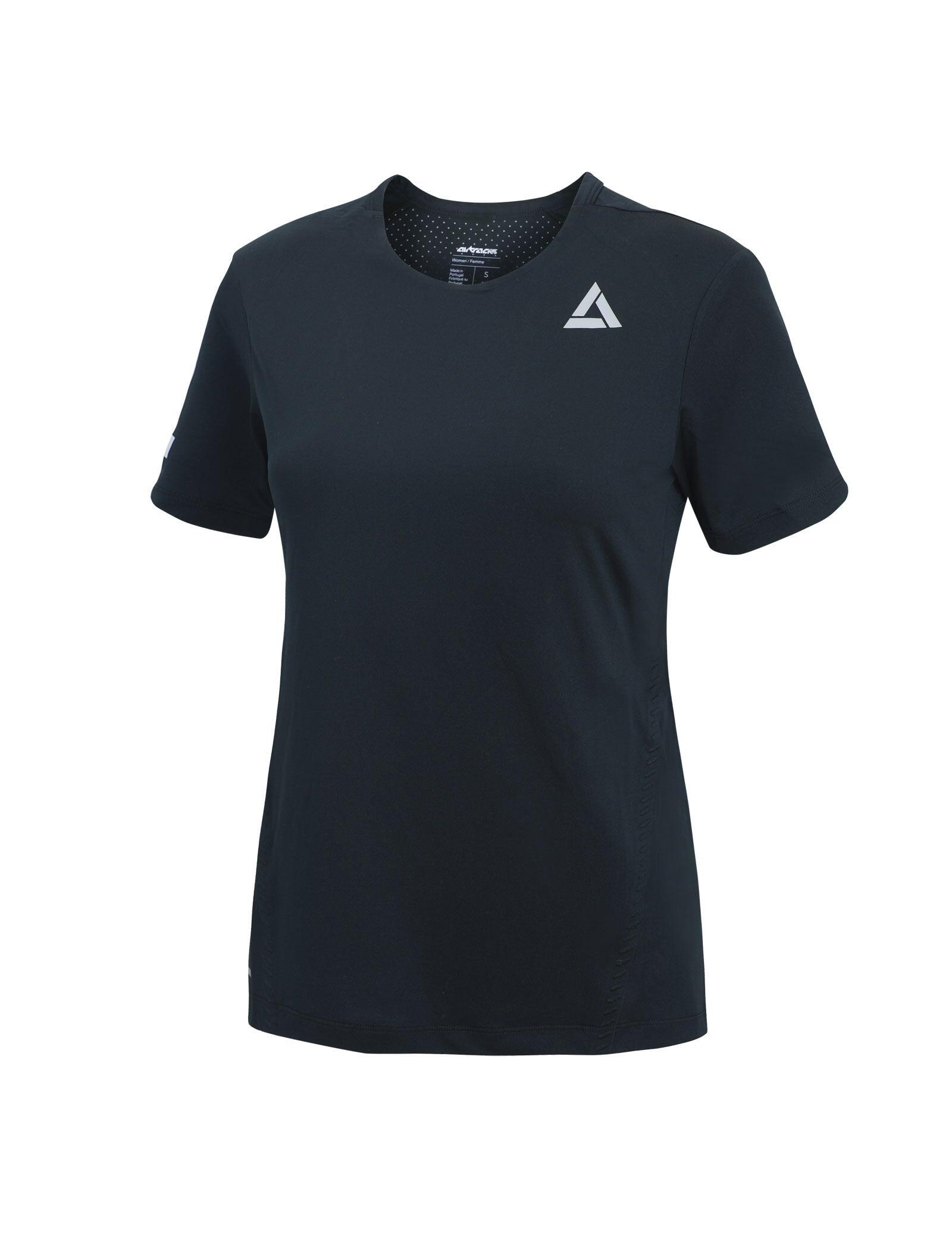 Damen Funktions Laufshirt Kurzarm Pro Line Black 4/4