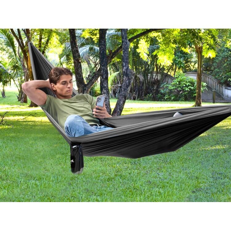 Tropical Hamac - Amaca Outdoor Flex XL Nero e Grigio 300x200cm 5/5