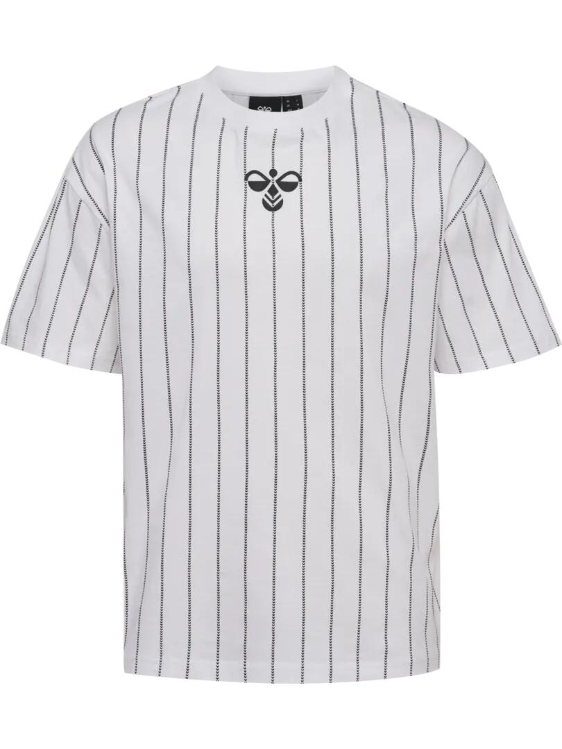 HUMMEL koszulka bawełniana męska Chevron Pinstripe 2/4