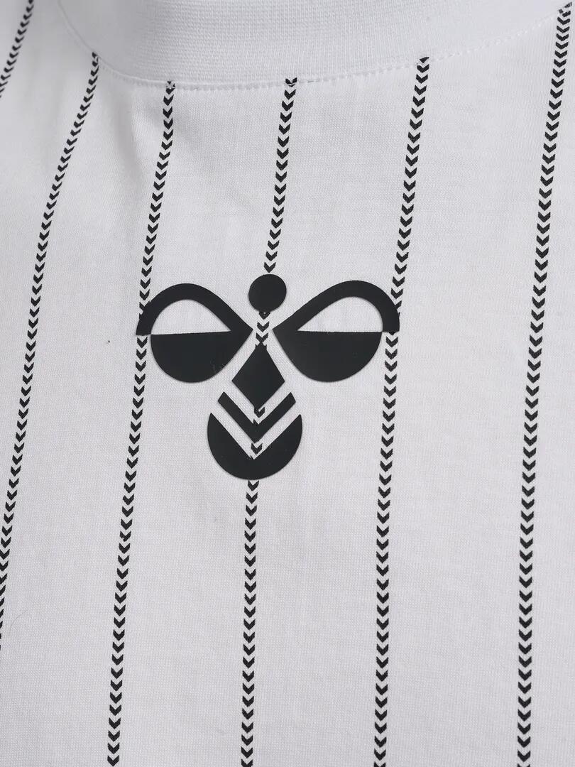 HUMMEL koszulka bawełniana męska Chevron Pinstripe 4/4