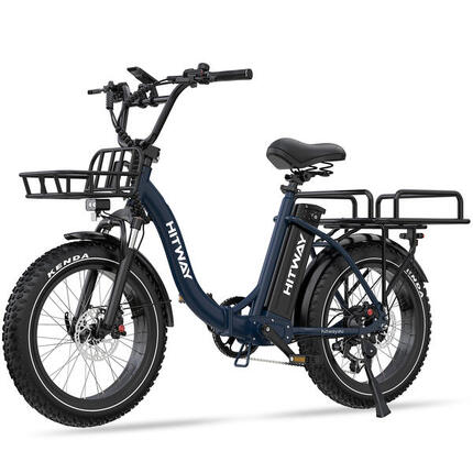 Vélo cargo électrique pliant 20*4,0", pneus fat, 1296Wh, BK6S PLUS