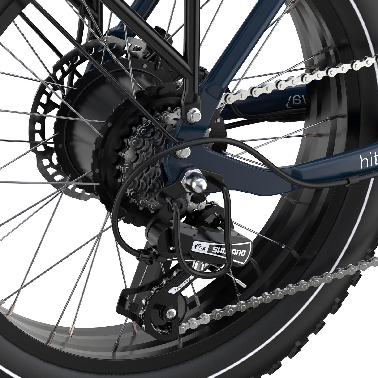 Bicicleta eléctrica cargo plegable 20*4,0", fat tyre, 1296Wh, BK6S PLUS 4/7