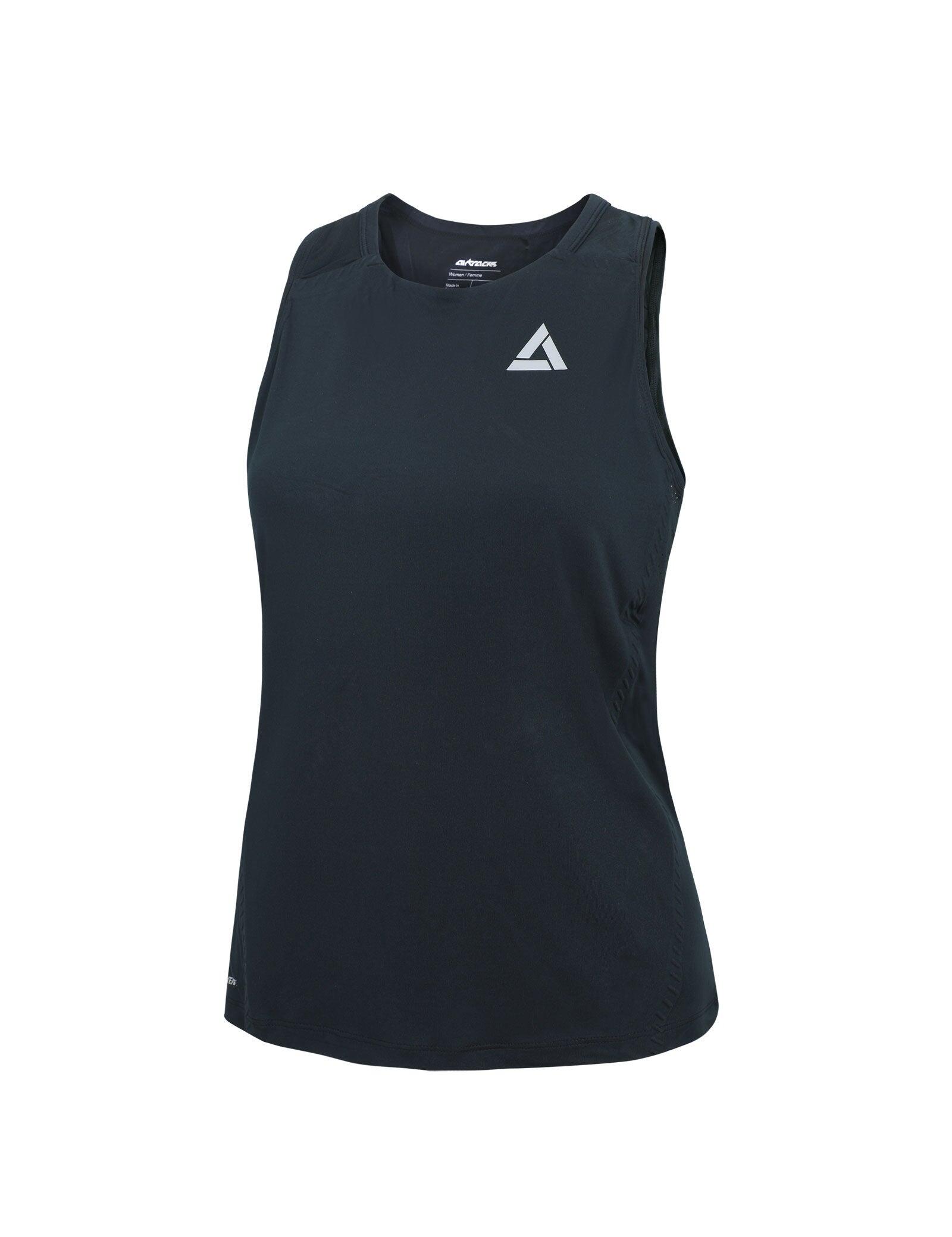 Damen Funktions Laufshirt Ärmellos Kurzarm Pro Line Black 4/4