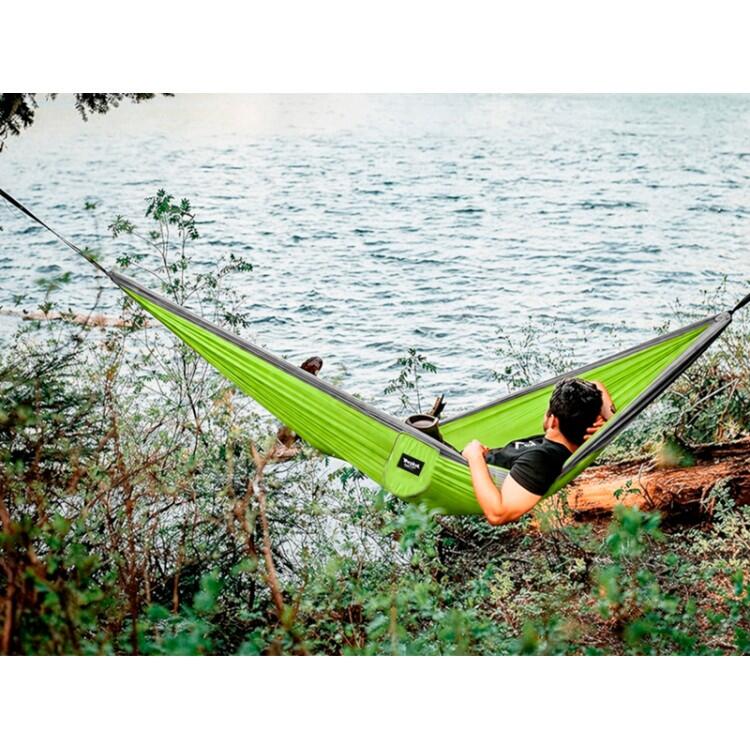 Tropical Hamac - Outdoor Flex XL Hangmat Groen en Grijs 300x200cm 3/5