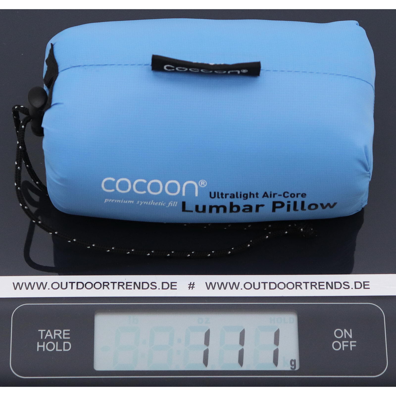 Poduszka turystyczna Cocoon Lumbar Support Pillow - light blue/grey 3/5