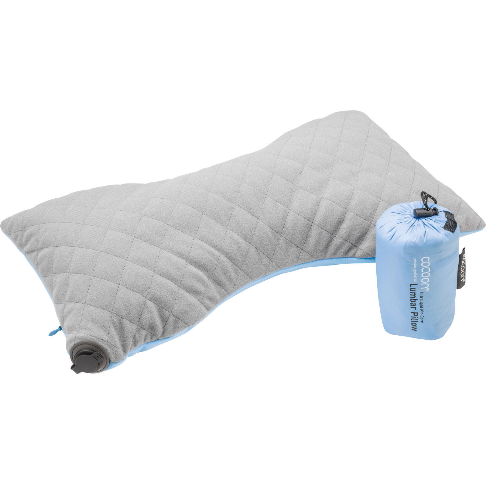 Poduszka turystyczna Cocoon Lumbar Support Pillow - light blue/grey 2/5