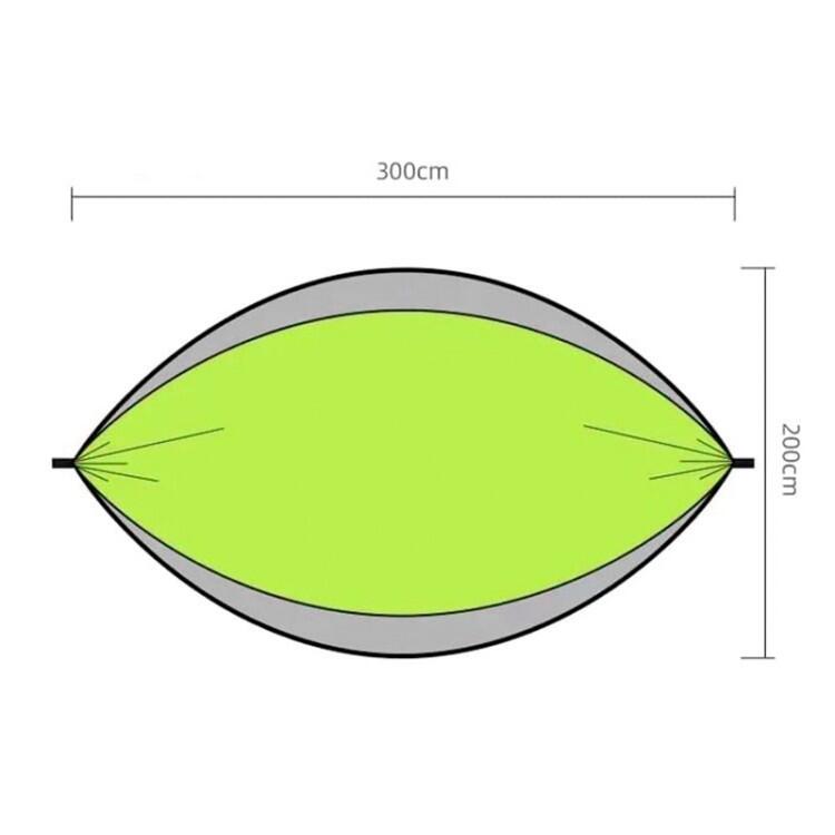 Tropical Hamac - Outdoor Flex XL Hangmat Groen en Grijs 300x200cm 5/5