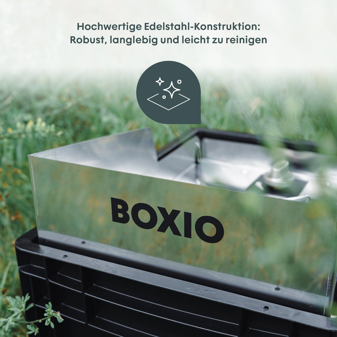BOXIO - COOK: Edelstahl All-in-One Campingkocher mit Stauraum & Windschutz 5/7