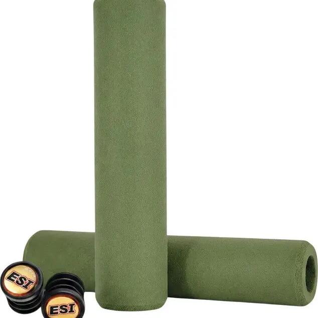 Pair of ESI Extra Chunky Forest Green Grips