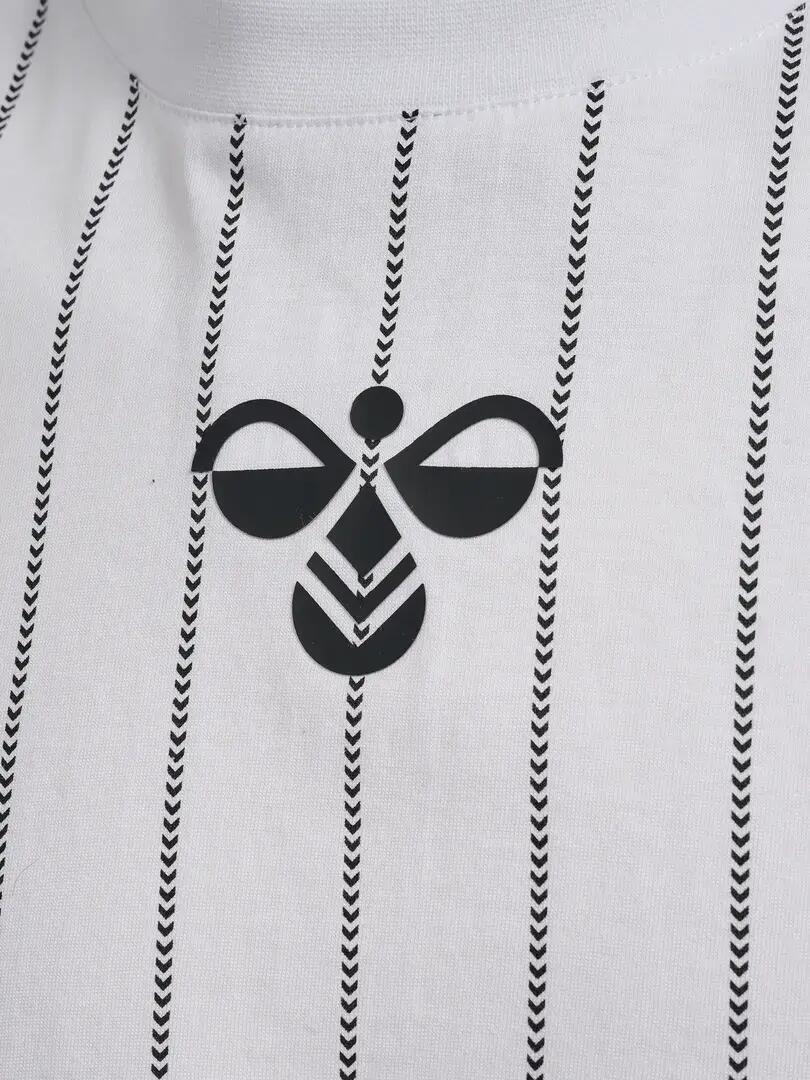 HUMMEL koszulka bawełniana męska Chevron Pinstripe 4/4