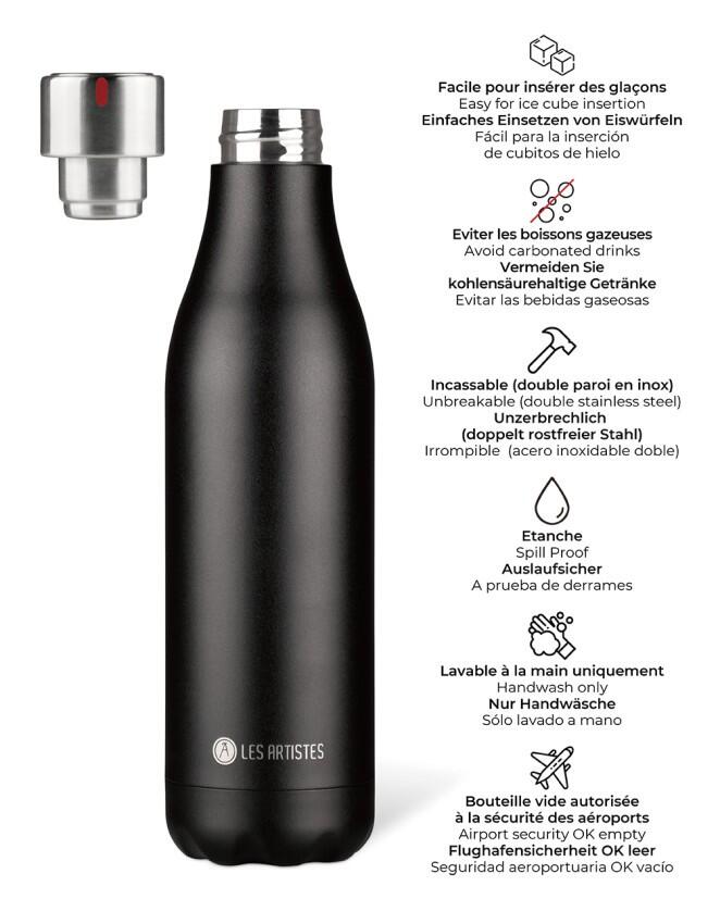 Bouteille Isotherme Les Artistes Paris "Black" 750ml 4/5