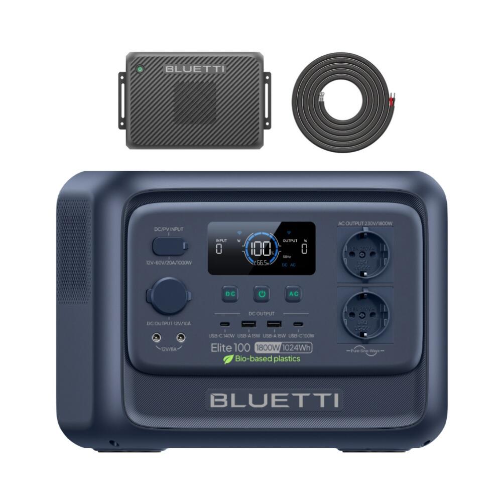 Elite 100 V2 BLUETTI stacja zasilania + Charger 2, 1024Wh na awarie i śnieżyce