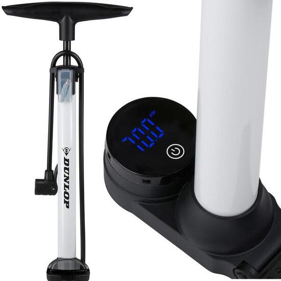 Pompka rowerowa turystyczna Dunlop 174Psi (12Bar) składana podstawa