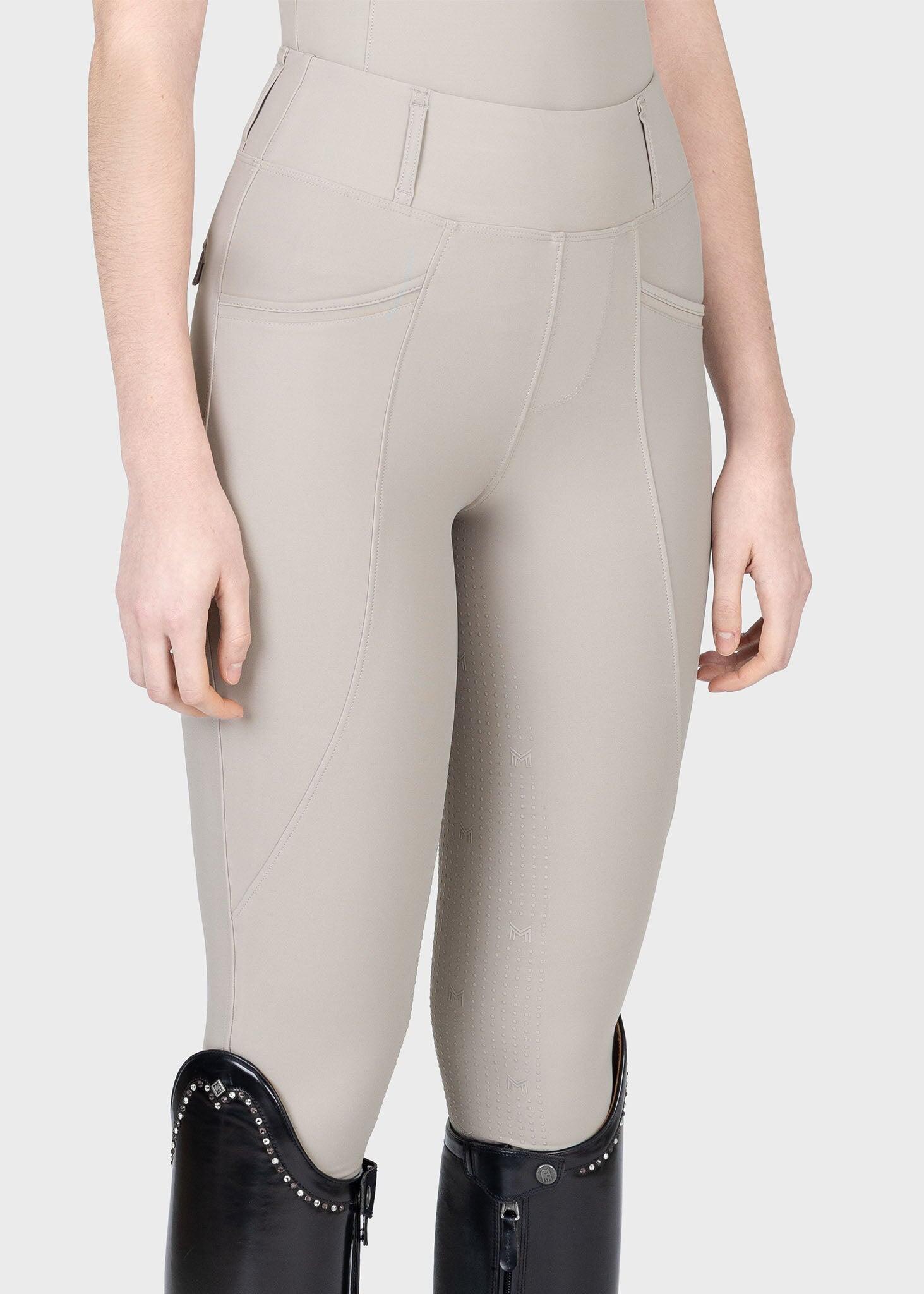Leggings Pantalón Mujer Equitación Maximilian Pro Full Grip Topo Suave 3/7
