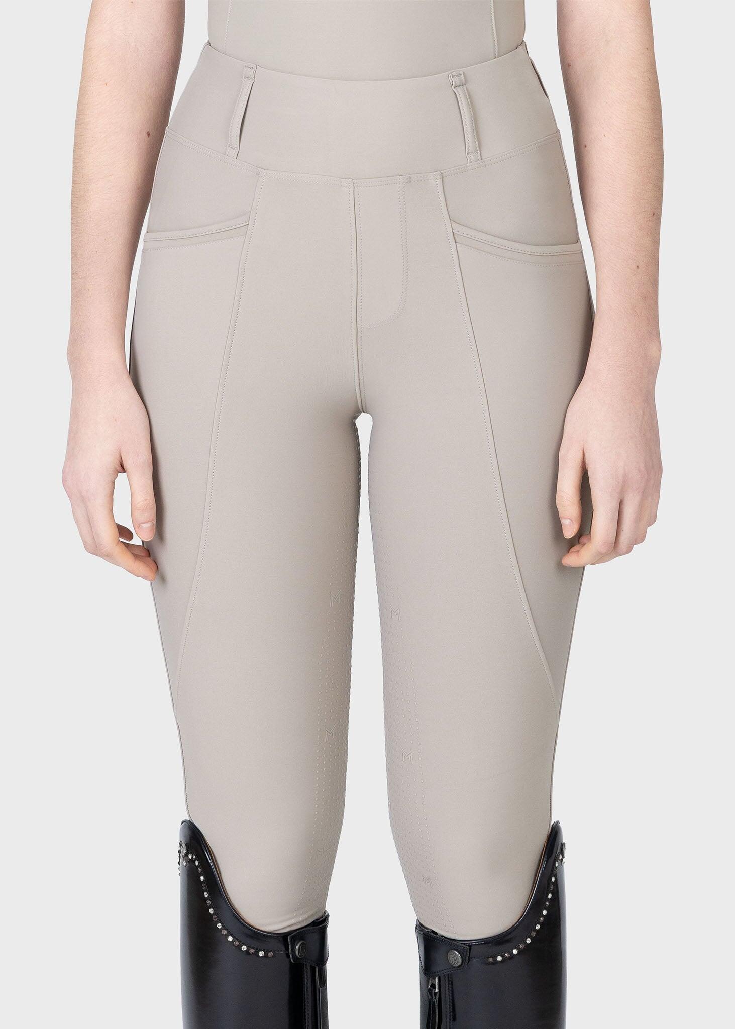 Leggings Pantalón Mujer Equitación Maximilian Pro Full Grip Topo Suave 2/7