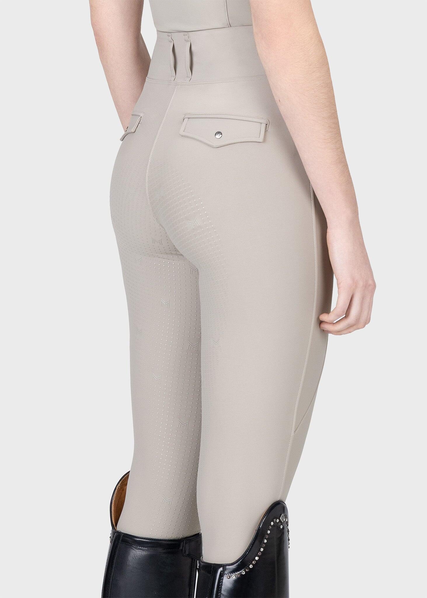 Leggings Pantalón Mujer Equitación Maximilian Pro Full Grip Topo Suave 5/7
