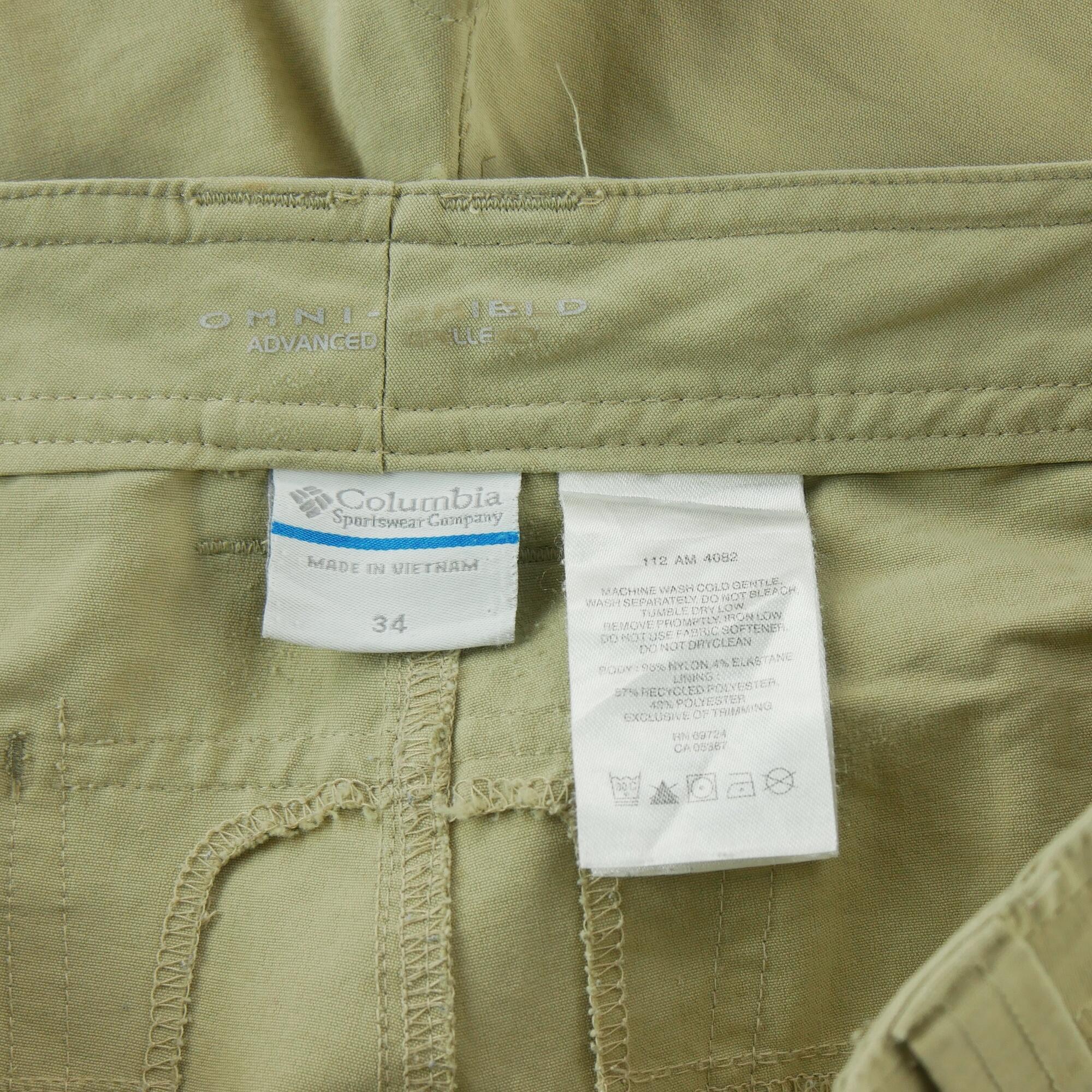 Second hand - Columbia Pantaloncini Uomo Cargo W34 - Stato eccellente 6/6