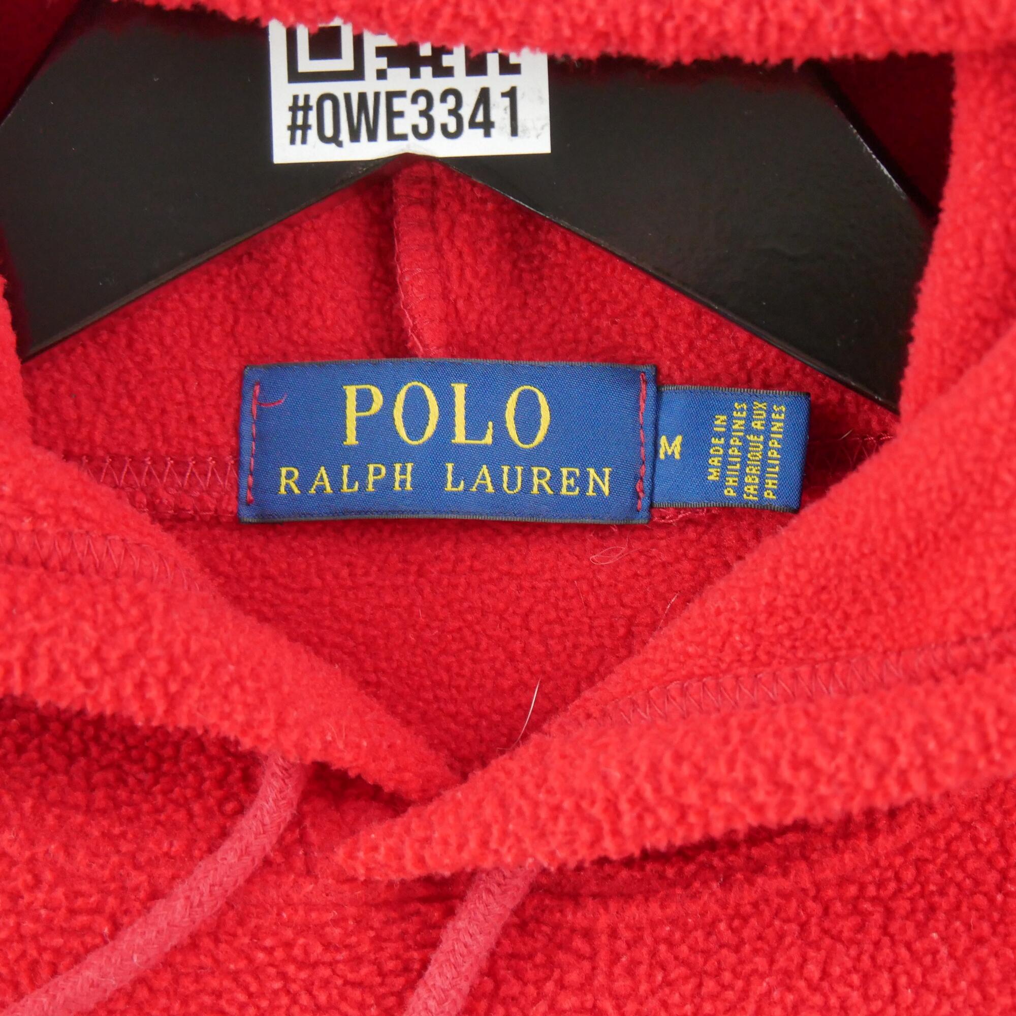 Second hand - Maglione pile Uomo Polo Ralph Lauren Rosso USA - Stato eccellente 5/6
