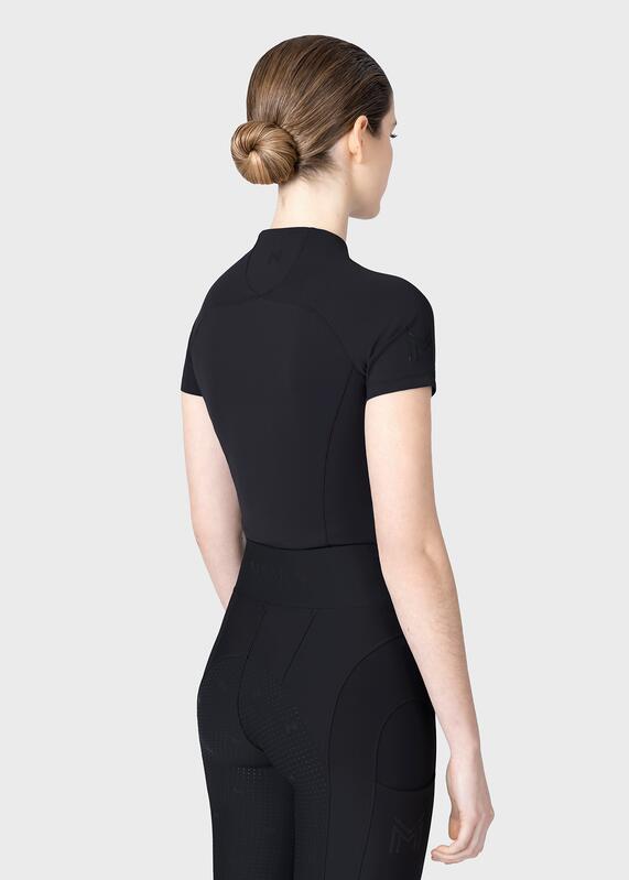 Camiseta Base Manga Corta Mujer Equitación Maximilian Origin Negro 4/7