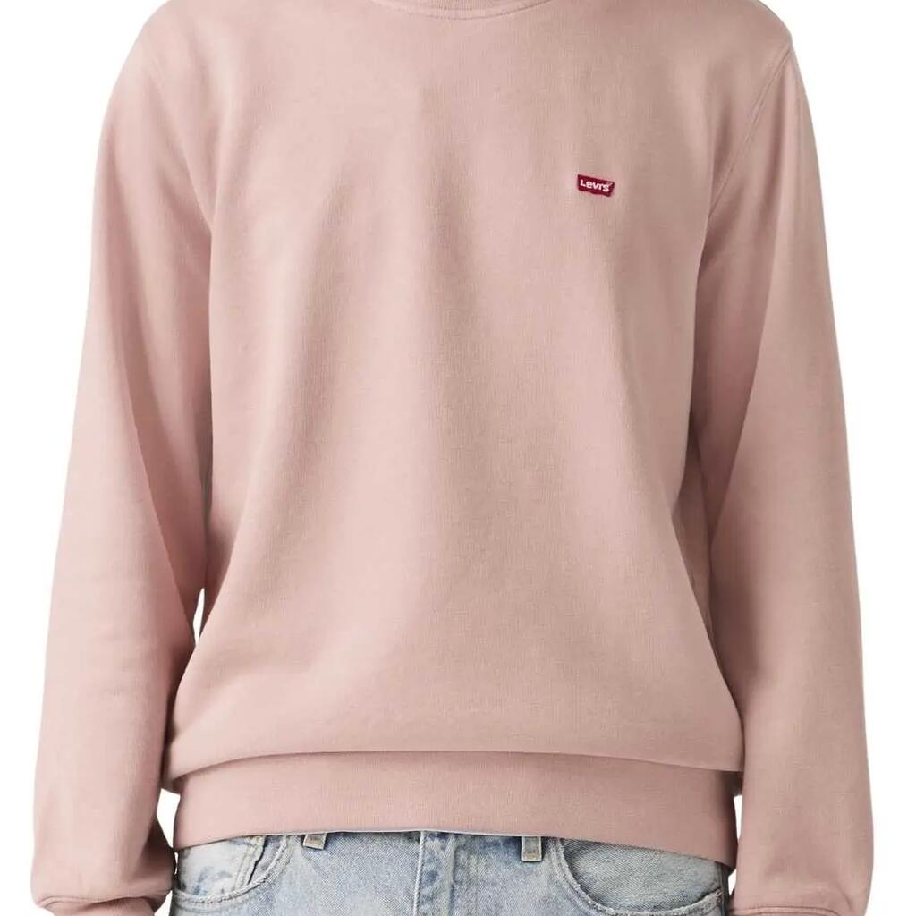 LEVI'S Men’s Original Housemark Crew Neck Sweatshirt - Pink - Size L