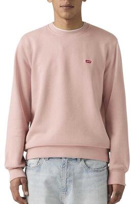 Levi's heren sweater roze ronde hals - regular fit