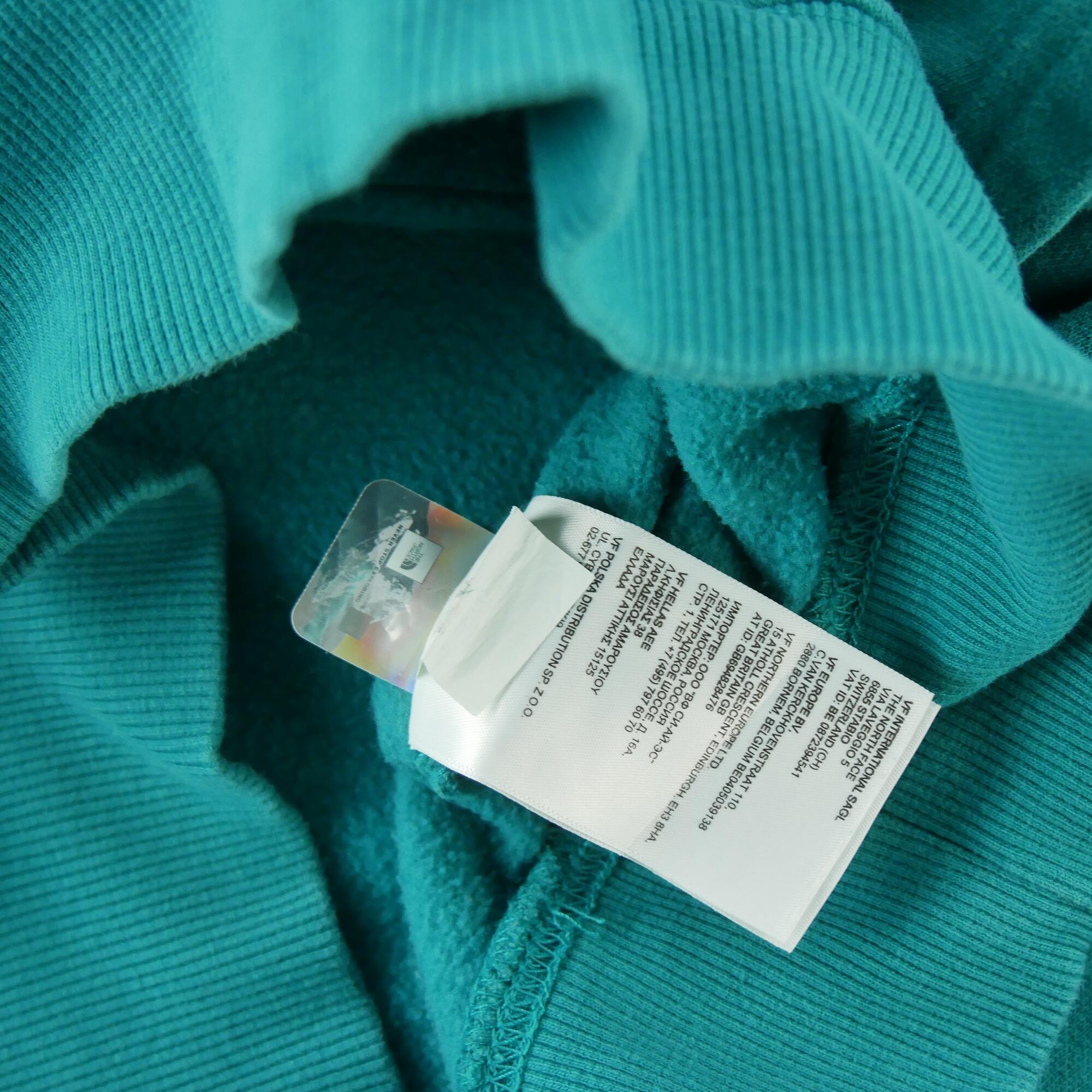 Seconde vie - Sweat à capuche Homme  TNF Turquoise - Excellent 6/6