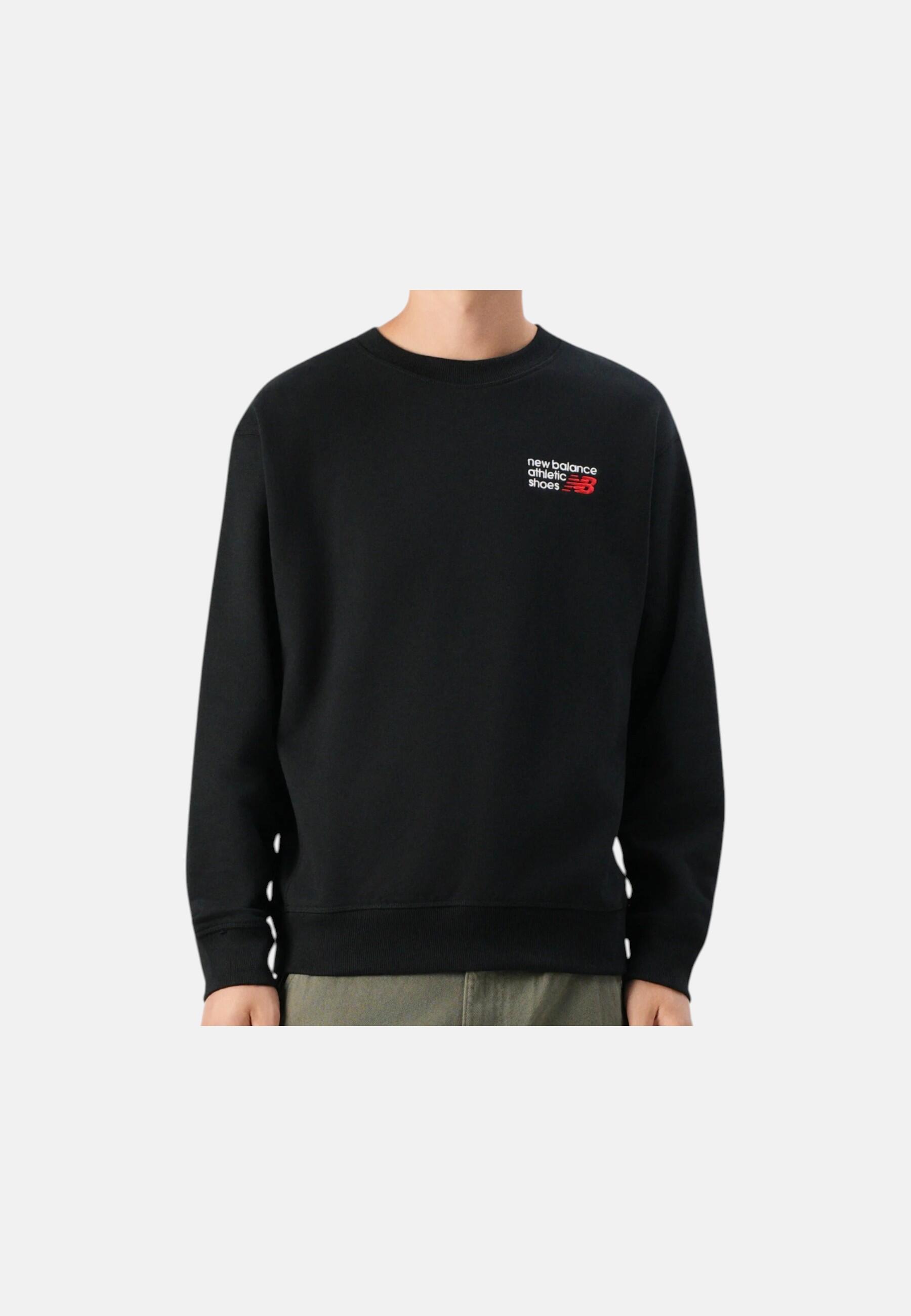 Sweat homme New Balance noir 2/2