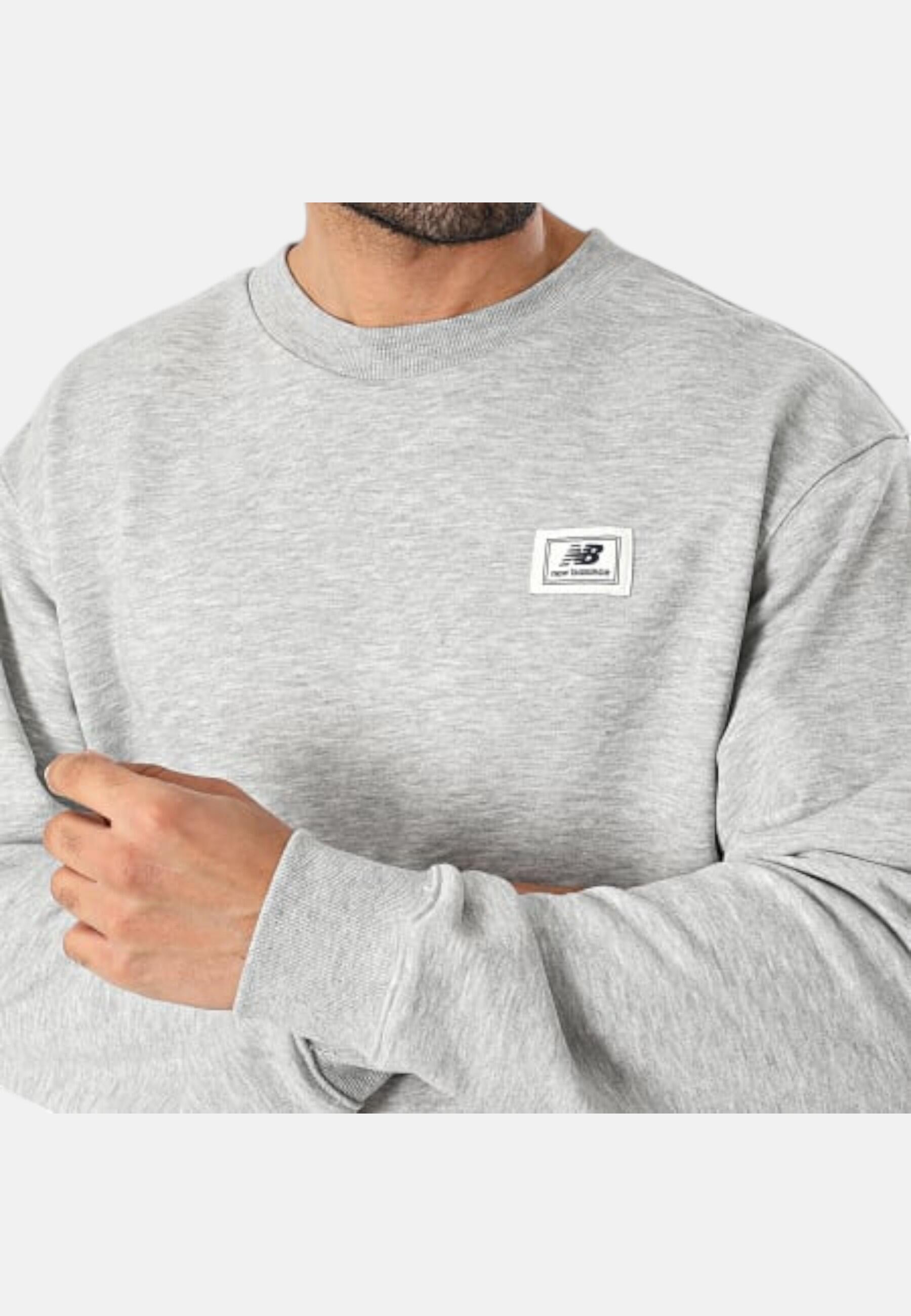 Sudadera hombre New Balance gris 2/3