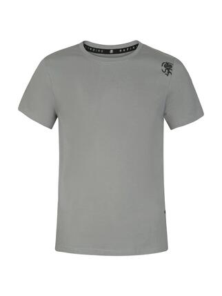 T-shirt classique confortable à manches courtes en coton pour hommes RAFIKI gris