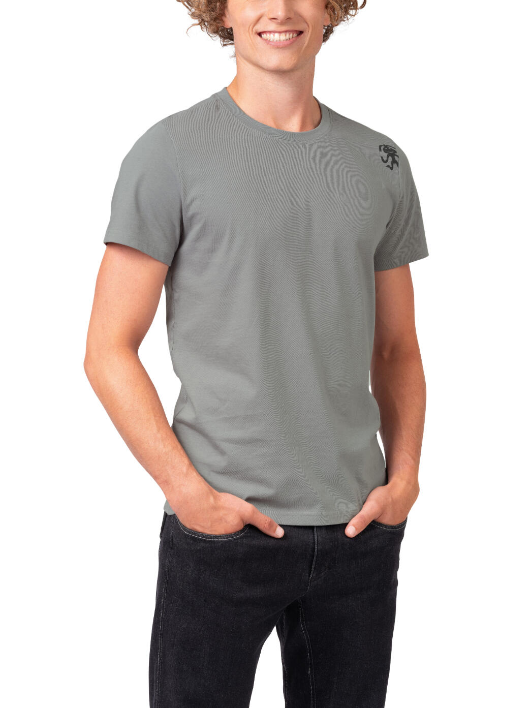 Camiseta orgánica de manga corta clásica y cómoda para hombre RAFIKI gris 4/7