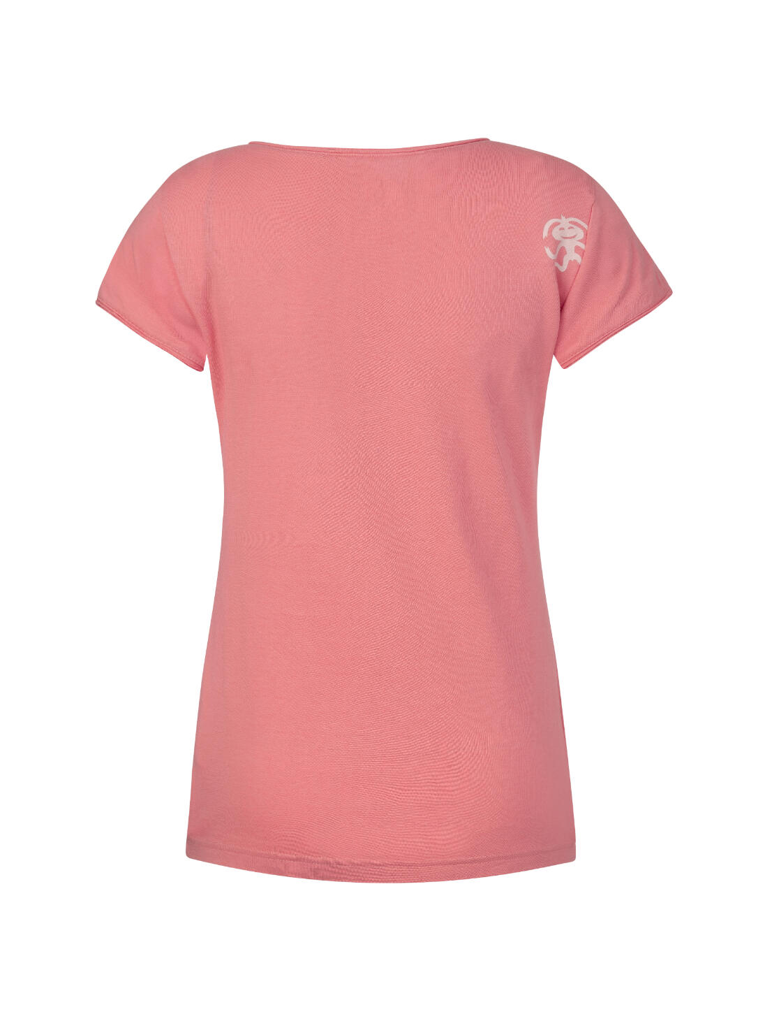 Camiseta orgánica de mujer de manga corta y cuello ancho RAFIKI rosa 2/7