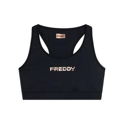Brassière de sport à soutien moyen en tissu technique respirant