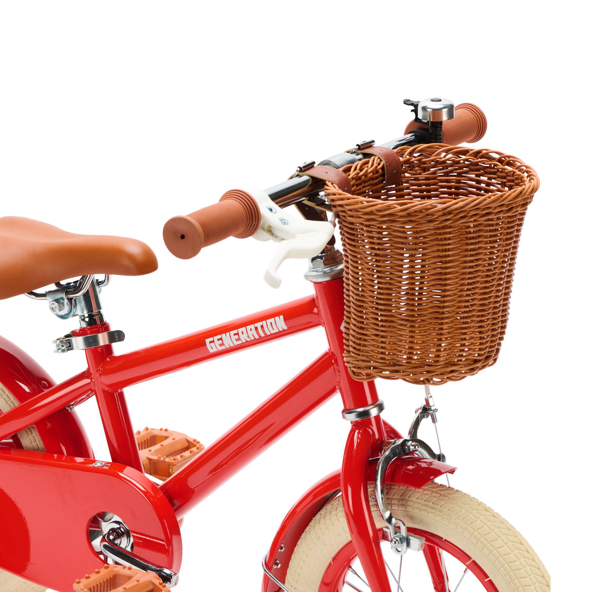 Generation Retro 12 pulgadas Rojo – Bicicleta infantil con cesta 4/4