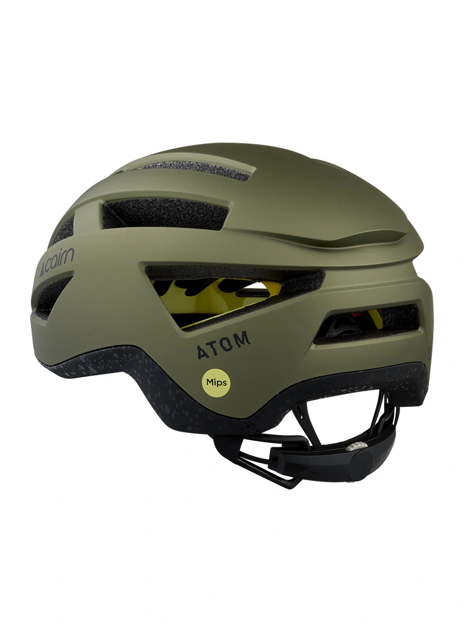 Kask rowerowy Cairn Atom Mips - mat metallic olive 2/3