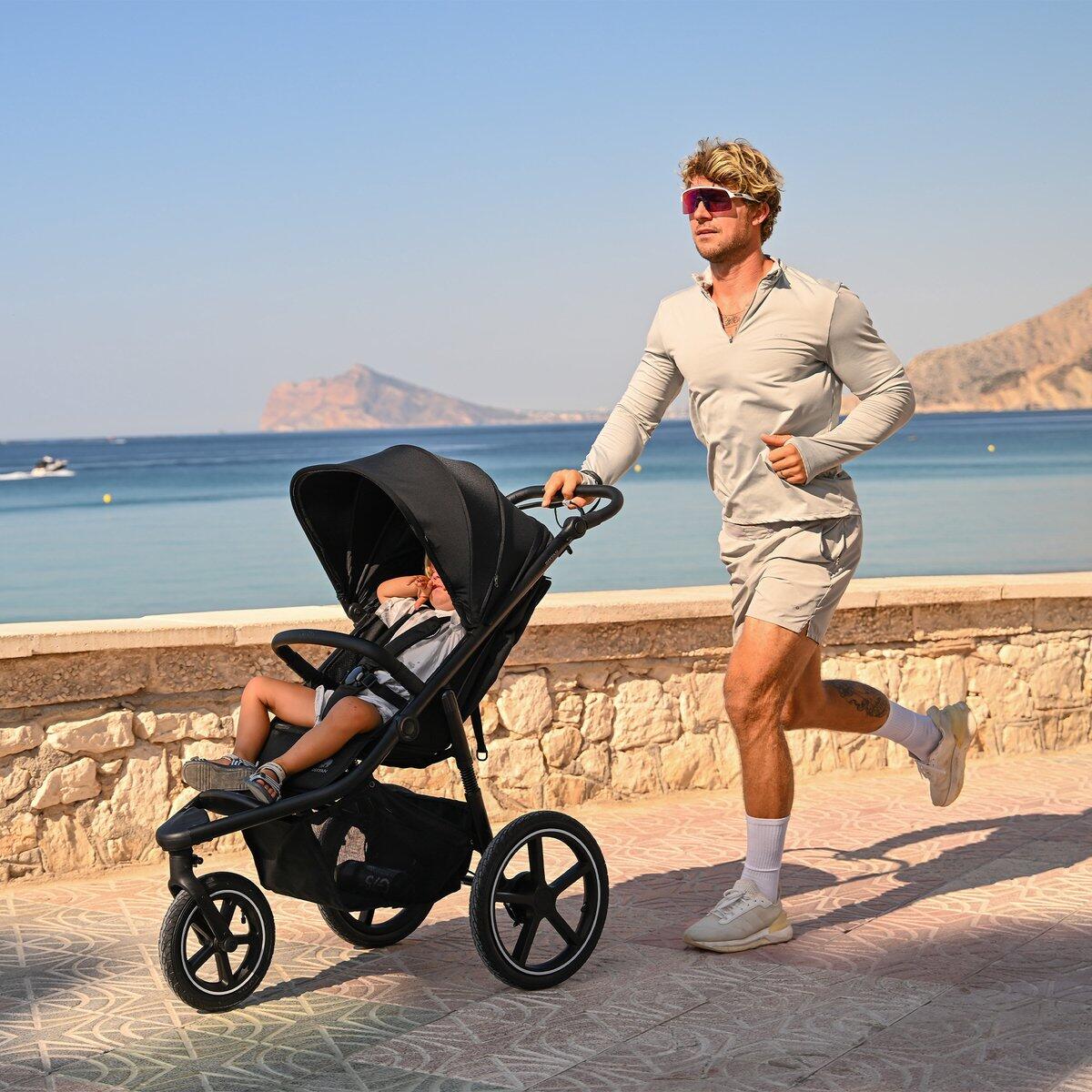 Luxe Bolt poussette de jogging - poussette de course - tout-terrain - Hazel 2/7